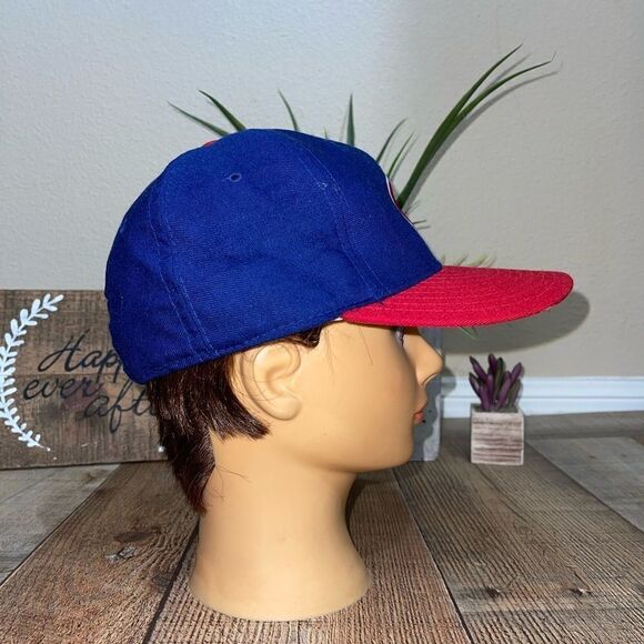 VTG Chicago Cubs New Era 5950 Size 7 Wool Hat Diamond Collection USA Tags - Picture 5 of 11